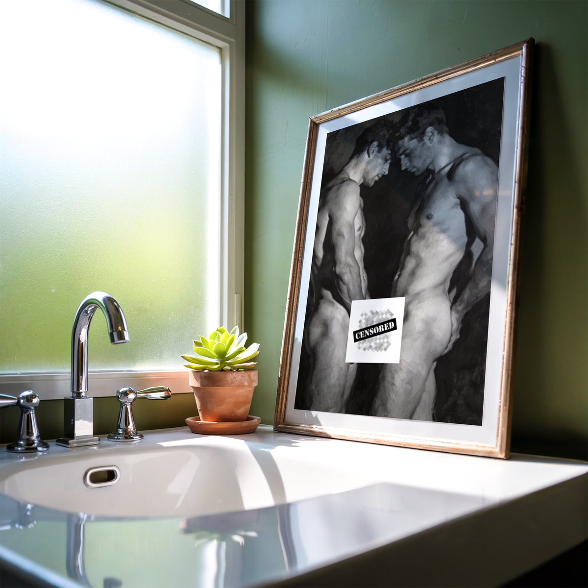 Queer Couple — 18+ Art Print
