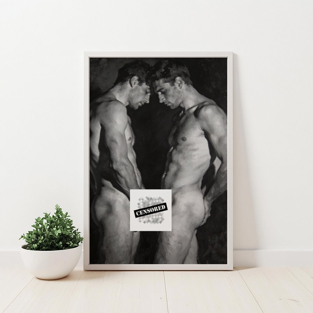 Queer Couple, 18+ Art Print wall art print from JMH Prints