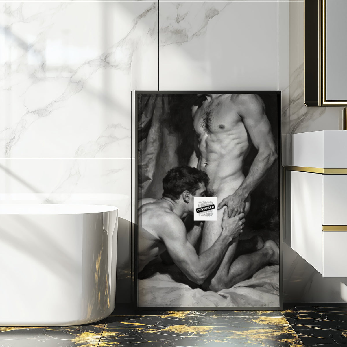 Queer Couple — 18+ Art Print
