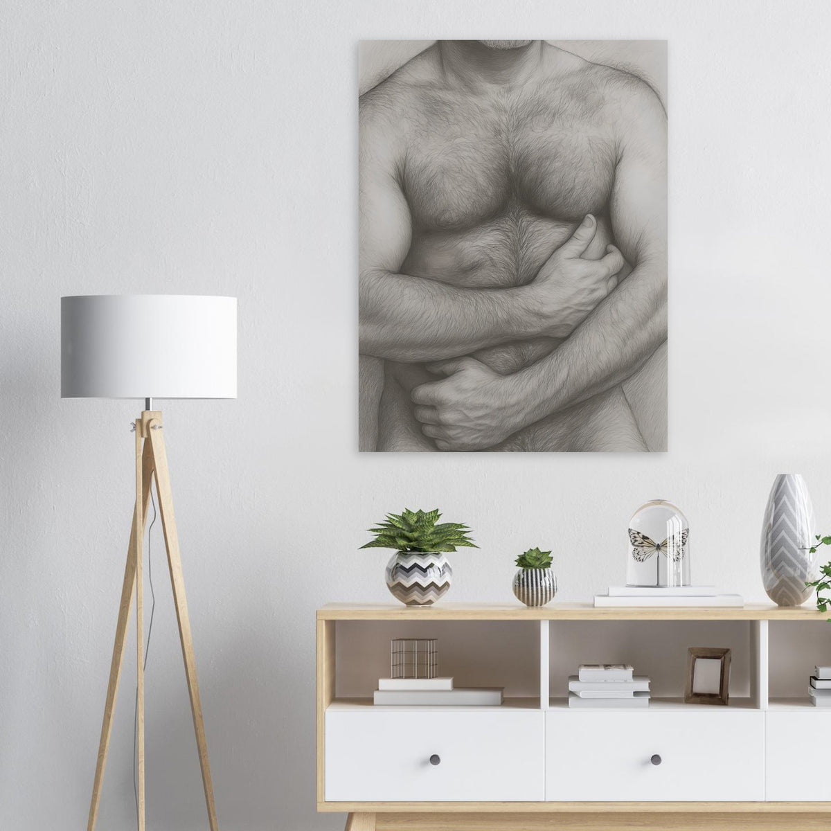 Hairy Chest, 18+ Men's Art Print wall art print from JMH Prints