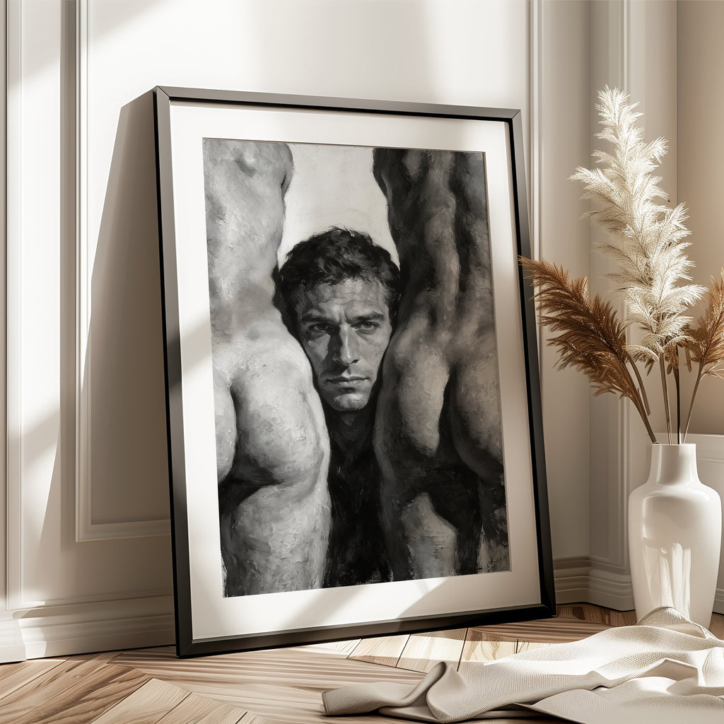 Nude Male, 18+ Men's Art Print wall art print from JMH Prints