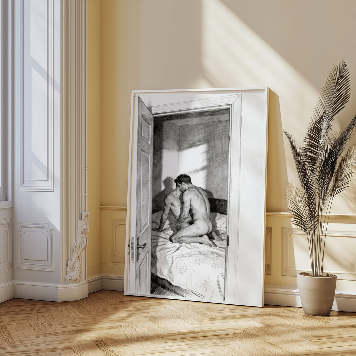 Queer Bedroom — 18+ Men's Art Print