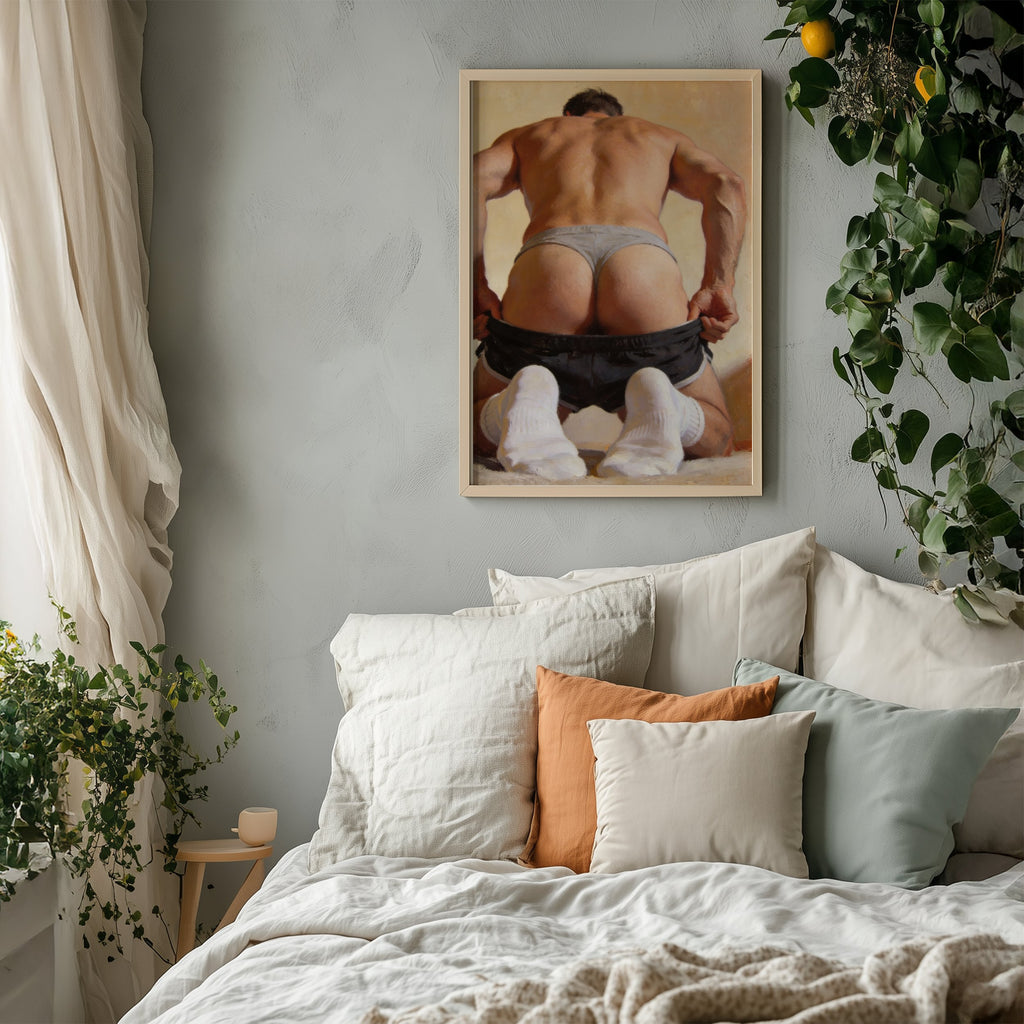 The Tease — 18+ Men's Art Print
