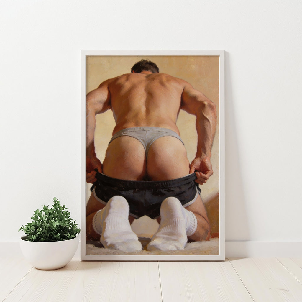 The Tease — 18+ Men's Art Print