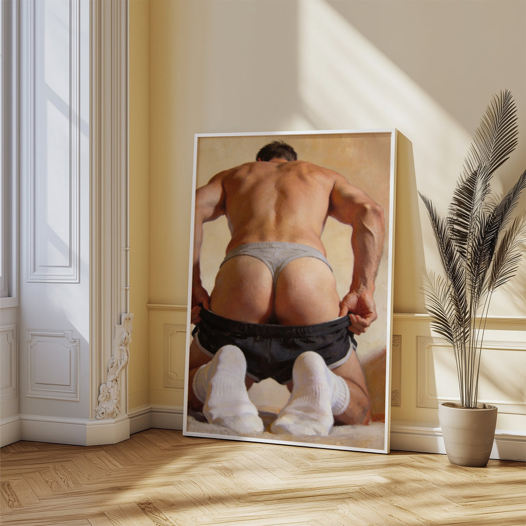 The Tease — 18+ Men's Art Print