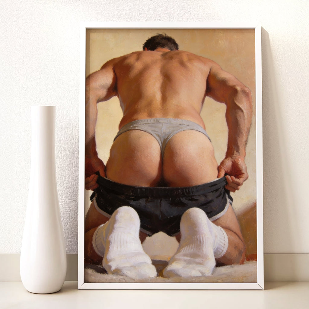 The Tease — 18+ Men's Art Print