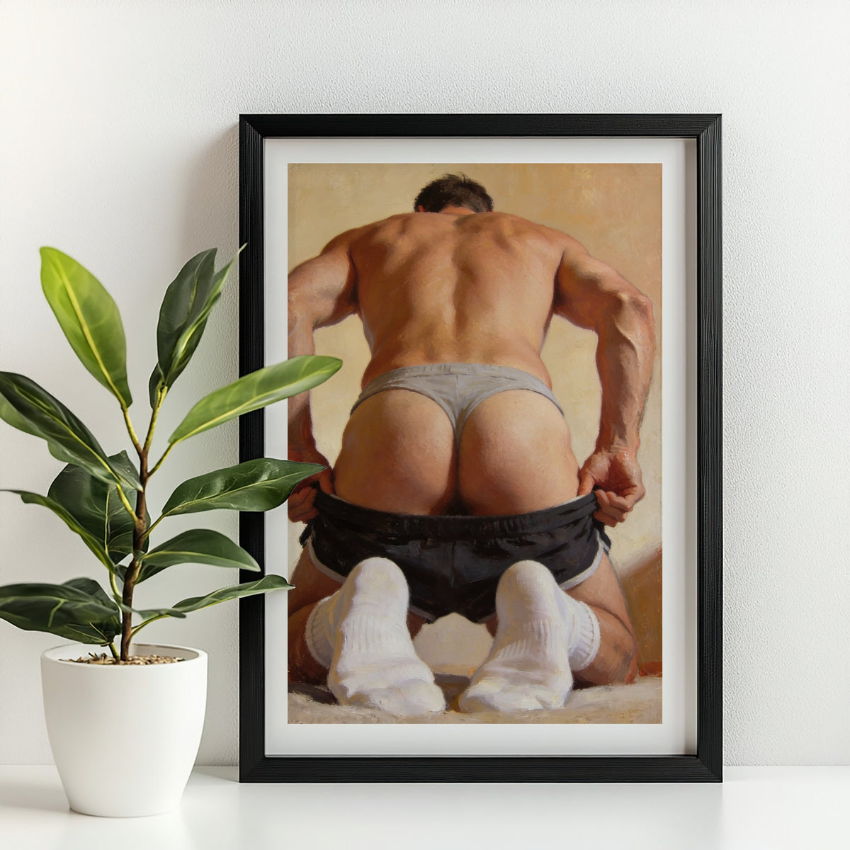 The Tease — 18+ Men's Art Print