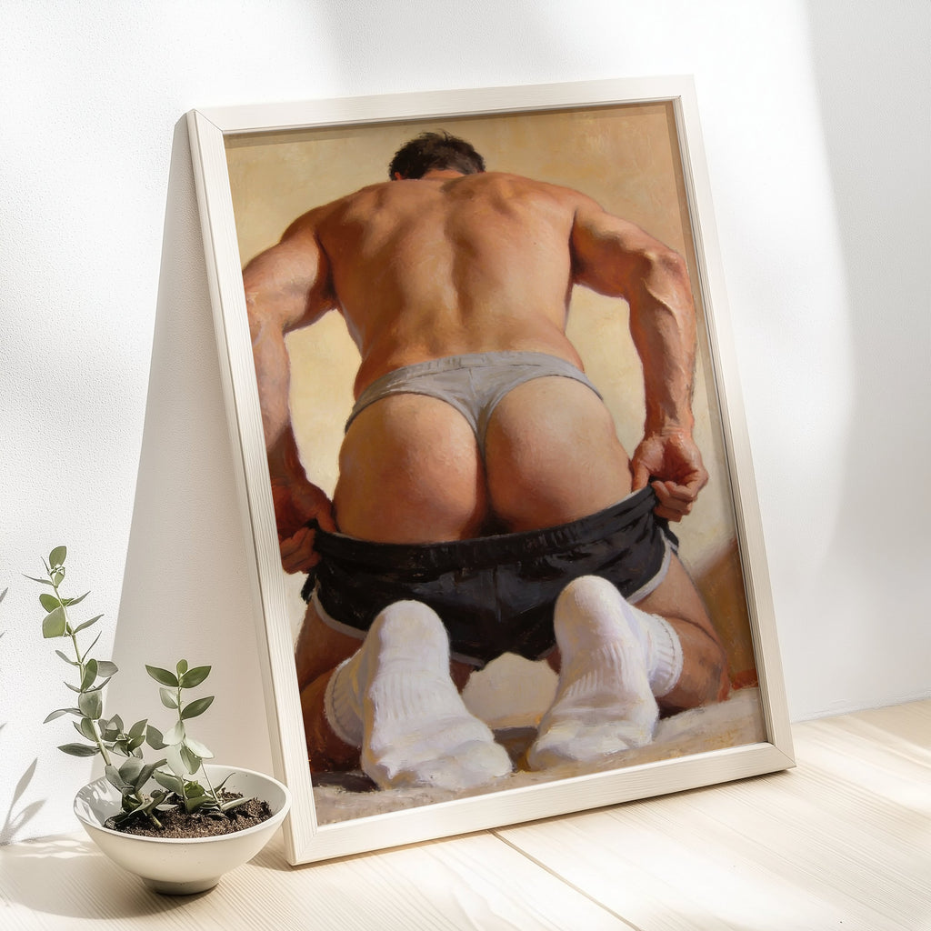 The Tease — 18+ Men's Art Print