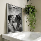 Shower Kiss — Queer Couple Art Print