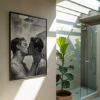 Shower Kiss — Queer Couple Art Print