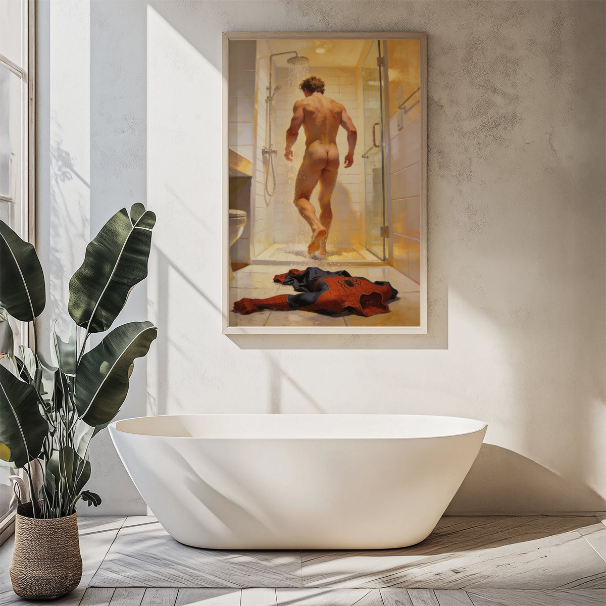 Spider-Man Nude Shower