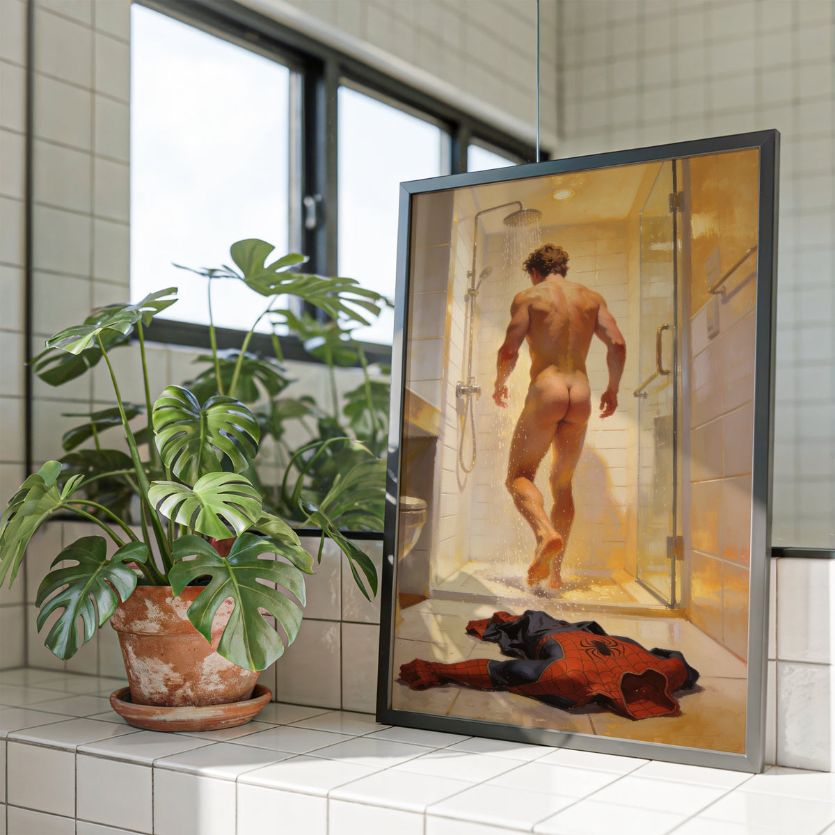 Spider-Man Nude Shower