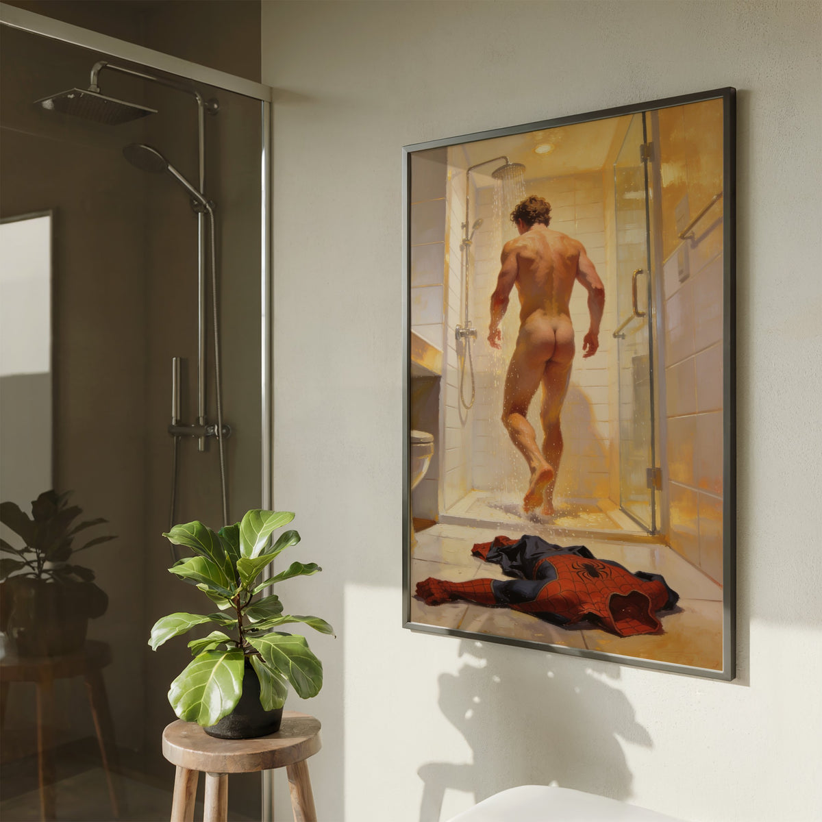 Spider-Man Nude Shower