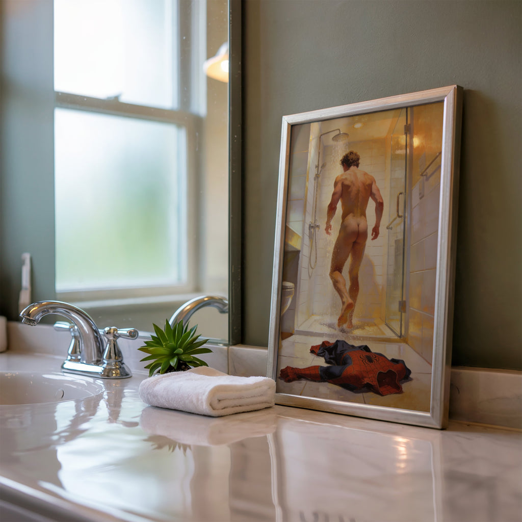 Spider-Man Nude Shower