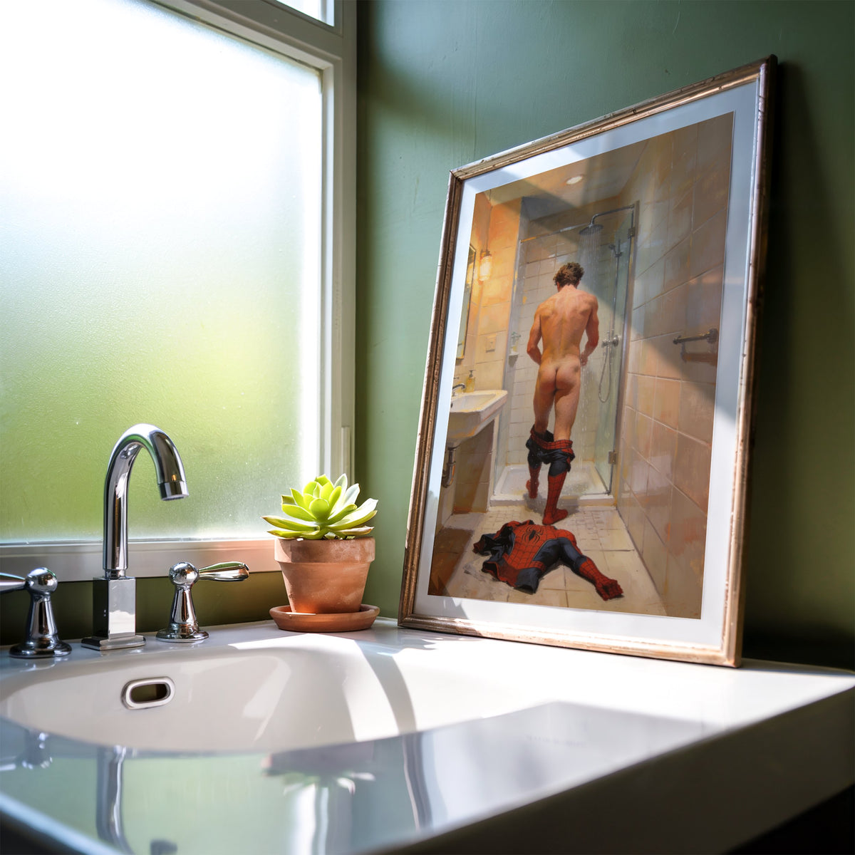 Spider-man Shower Art