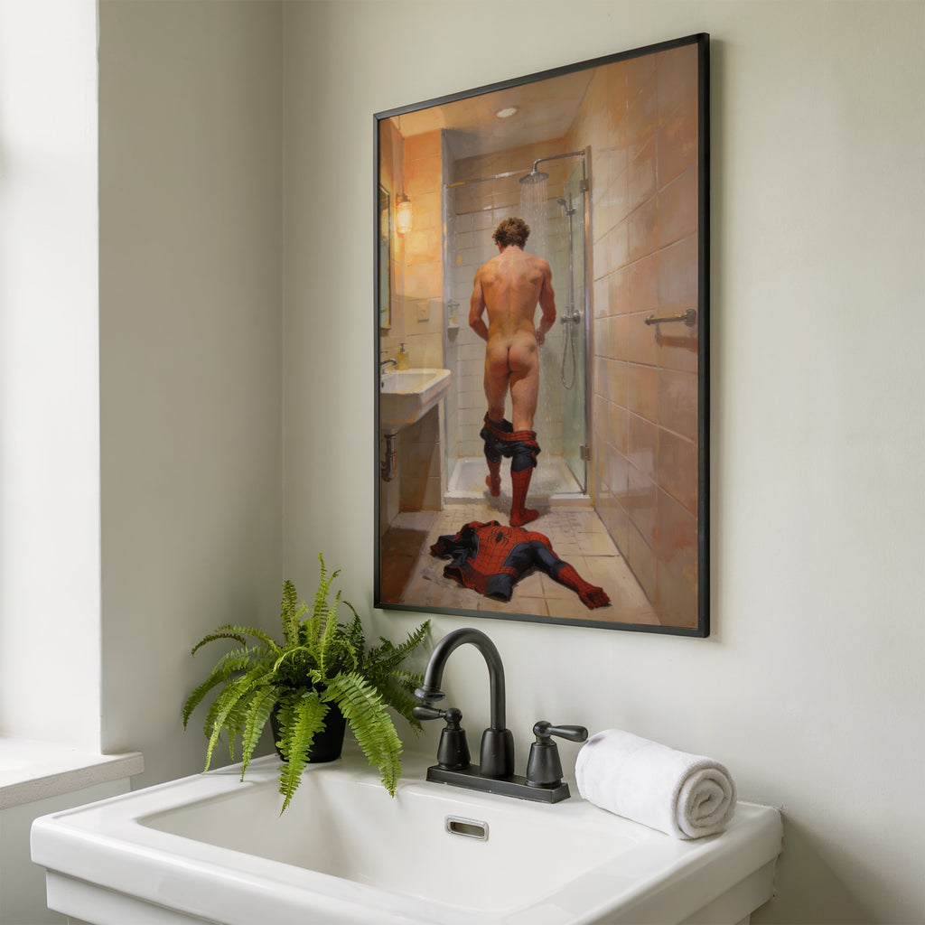 Spider-man Shower Art