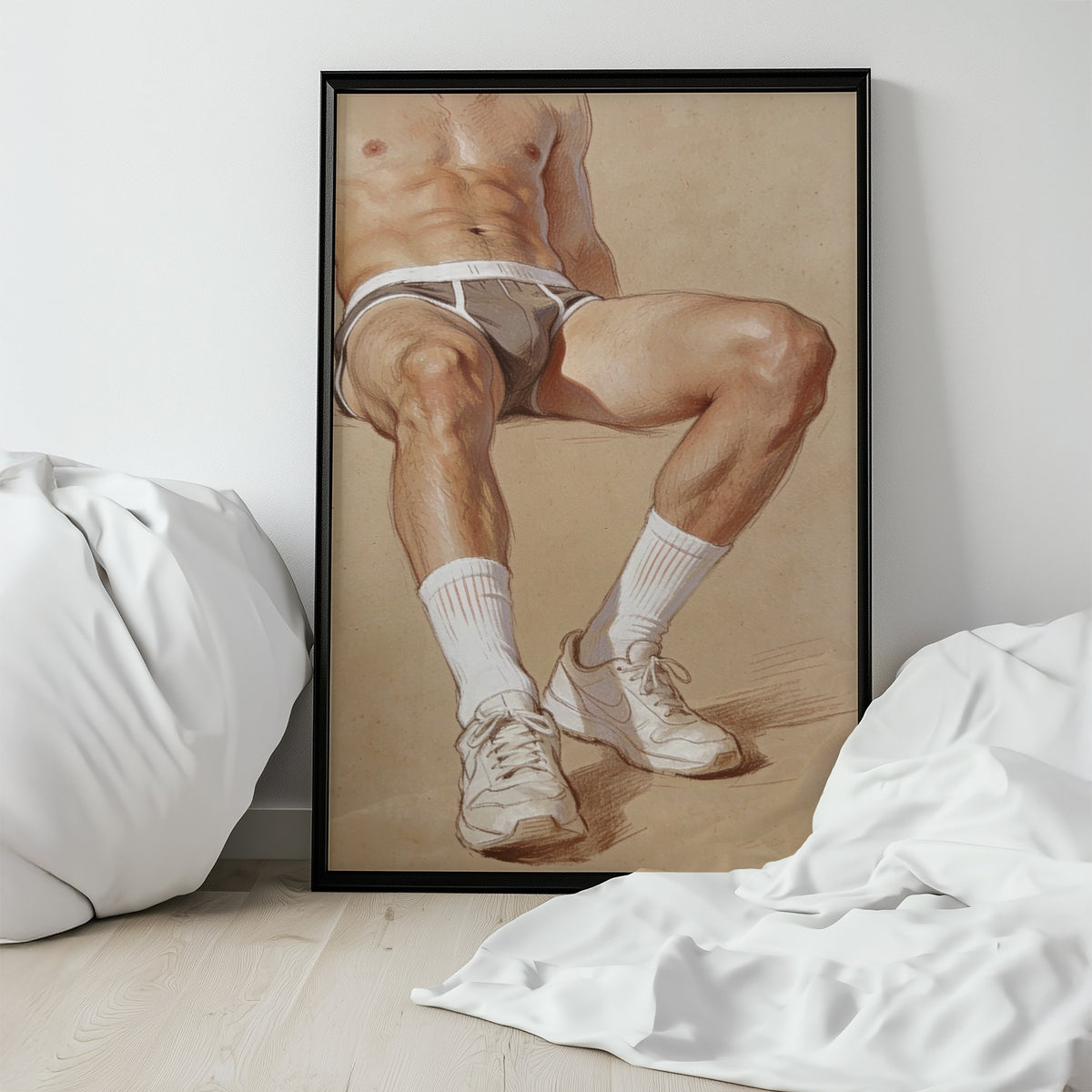 Briefs & Trainers — 18+ Men's Art Print