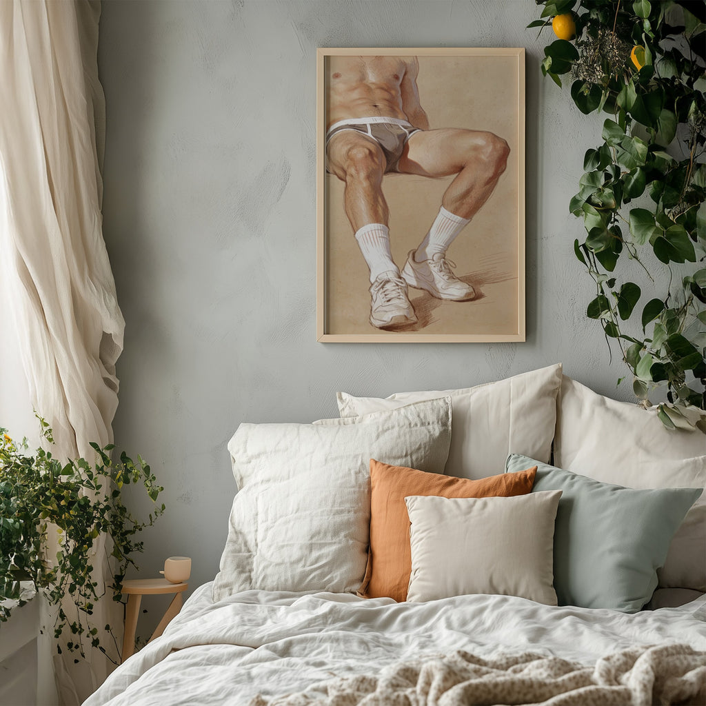 Briefs & Trainers — 18+ Men's Art Print