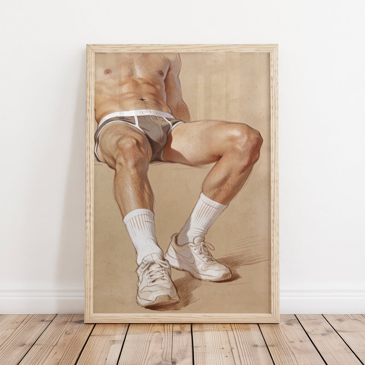 Briefs & Trainers — 18+ Men's Art Print