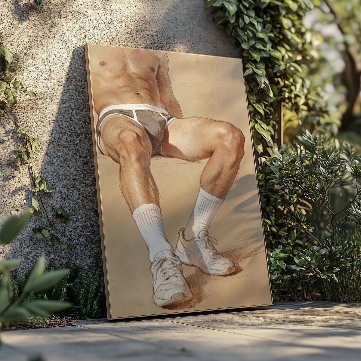Briefs & Trainers — 18+ Men's Art Print
