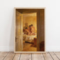 Threesome Bedroom, 18+ Gay Art Print wall art print from JMH Prints