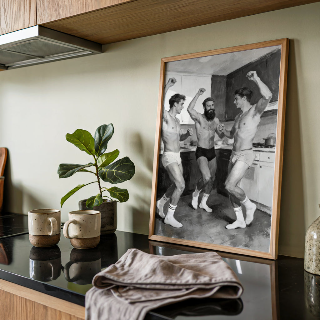 Kitchen Disco, Queer Wall Art wall art print from JMH Prints