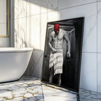 Spider-Man Sauna Scene B&W, JMH Prints wall art print from JMH Prints