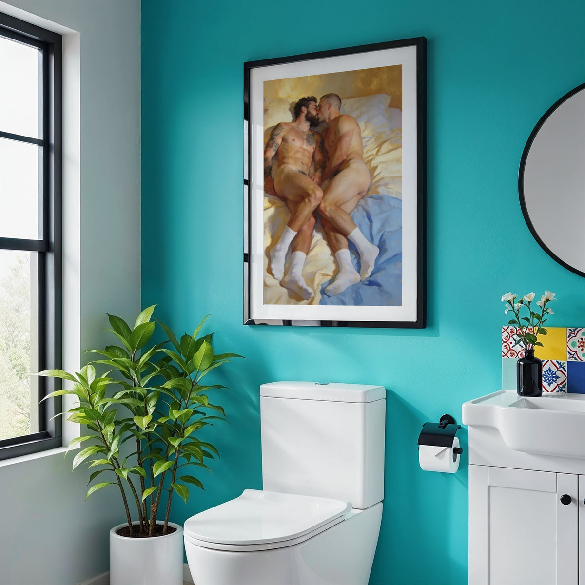 Romance — Queer Bedroom Art Print