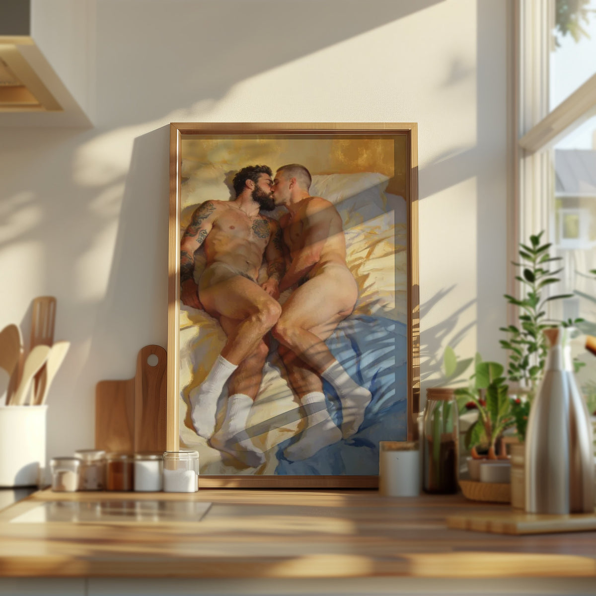 Romance — Queer Bedroom Art Print