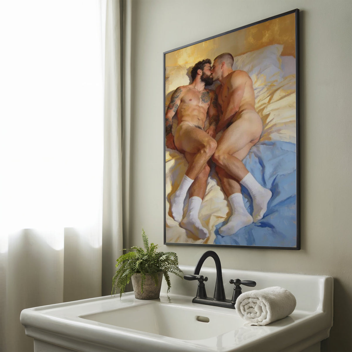 Romance — Queer Bedroom Art Print