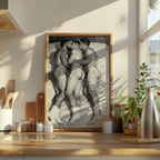 Threesome — 18+ Gay Art Print