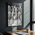 Foursome, 18+ Black & White Gay Art wall art print from JMH Prints