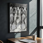 Foursome, 18+ Black & White Gay Art wall art print from JMH Prints