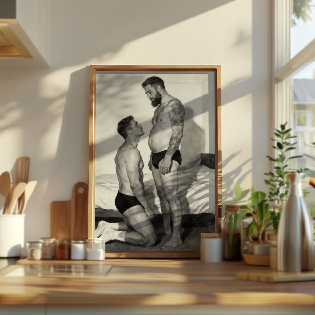 The Kneeling Man — Queer Men's Art Print