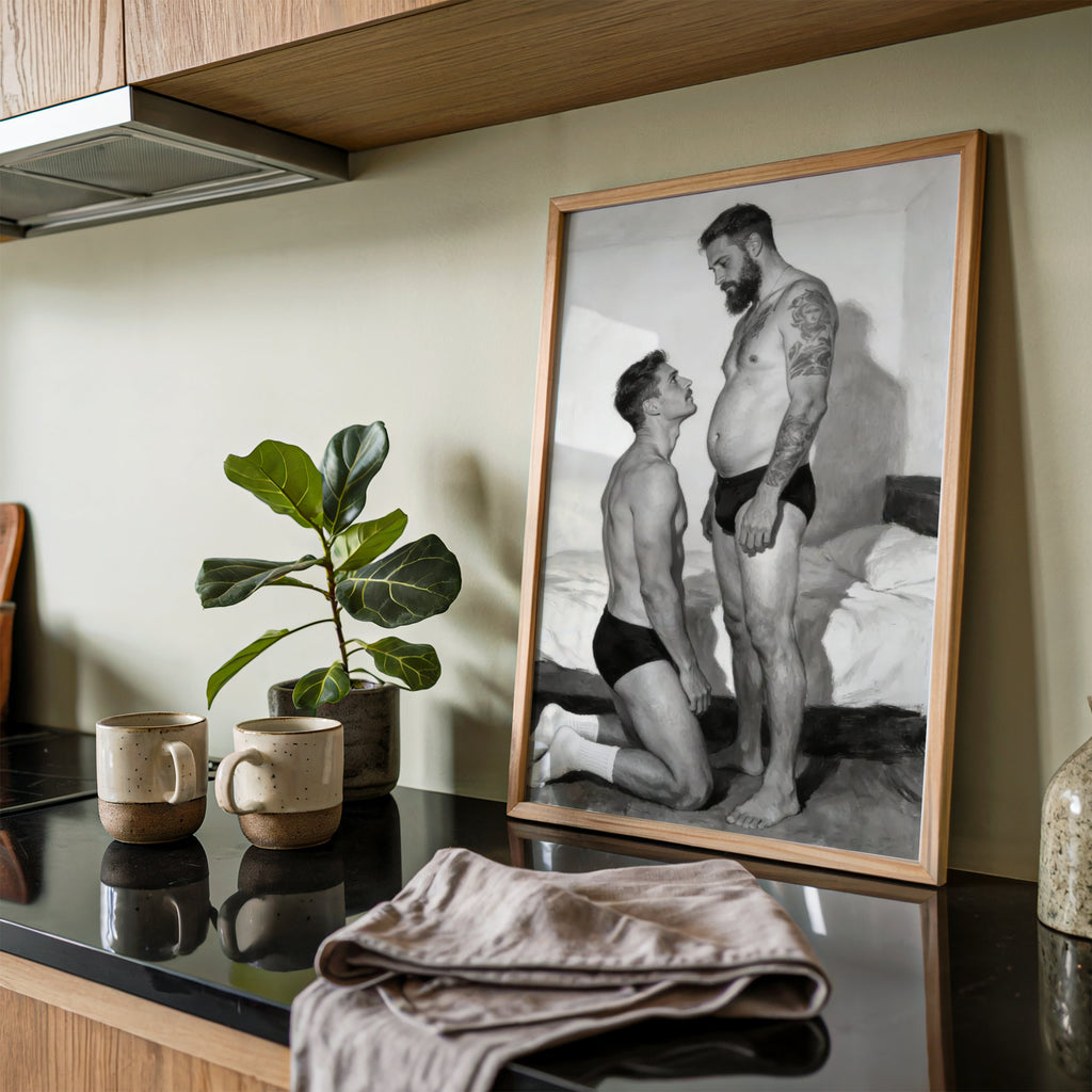The Kneeling Man — Queer Men's Art Print