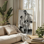 The Kneeling Man, Queer Men's Art Print wall art print from JMH Prints