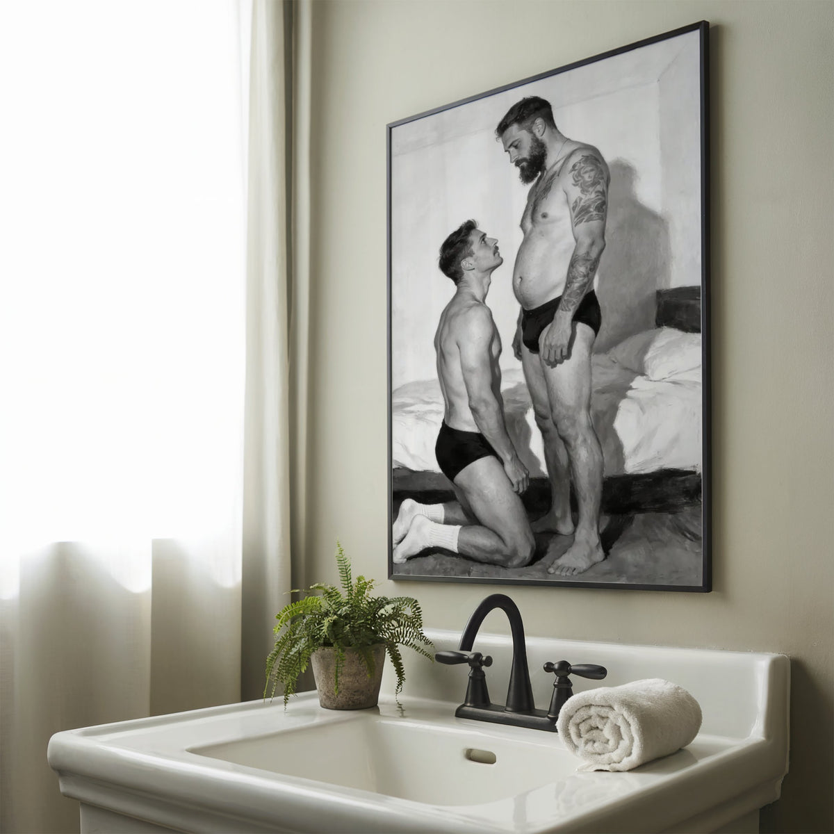 The Kneeling Man — Queer Men's Art Print