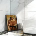 The Bathroom Kiss — Queer Couple Art Print