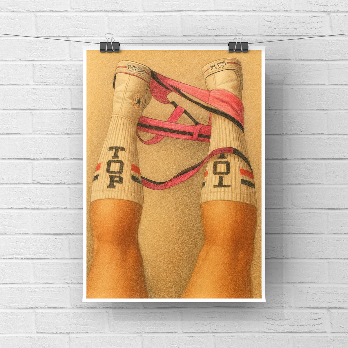 Erotic Male Queer Jockstrap, JMH Prints wall art print from JMH Prints