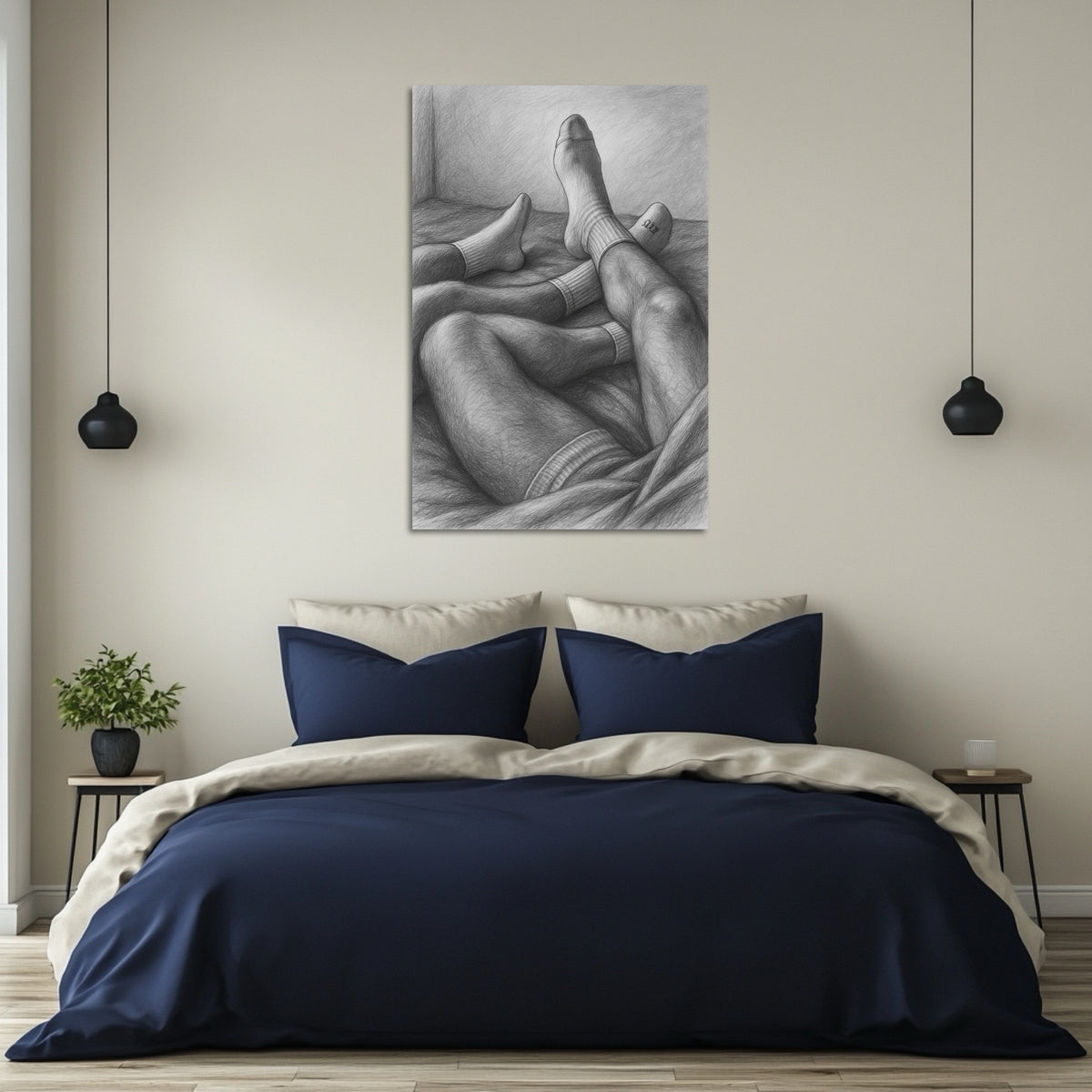 White Socks — Gay Men's Art Print