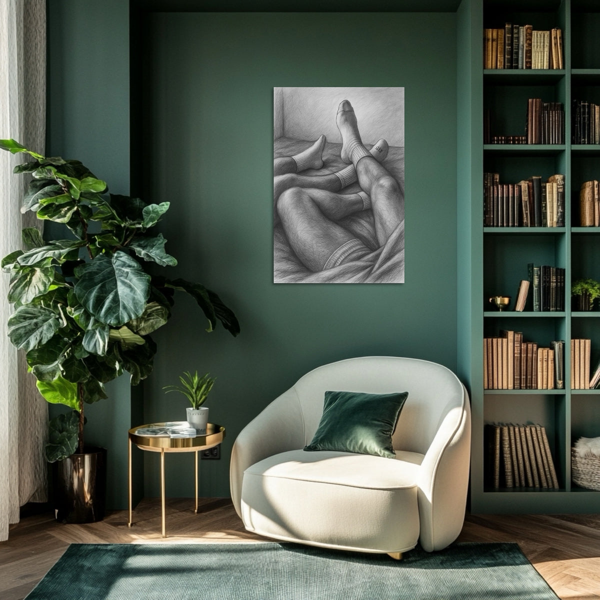 White Socks — Gay Men's Art Print