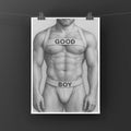 Good Boy, Jockstrap Art Print wall art print from JMH Prints