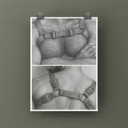 Leather Harness, 18+ Men's Art Print wall art print from JMH Prints