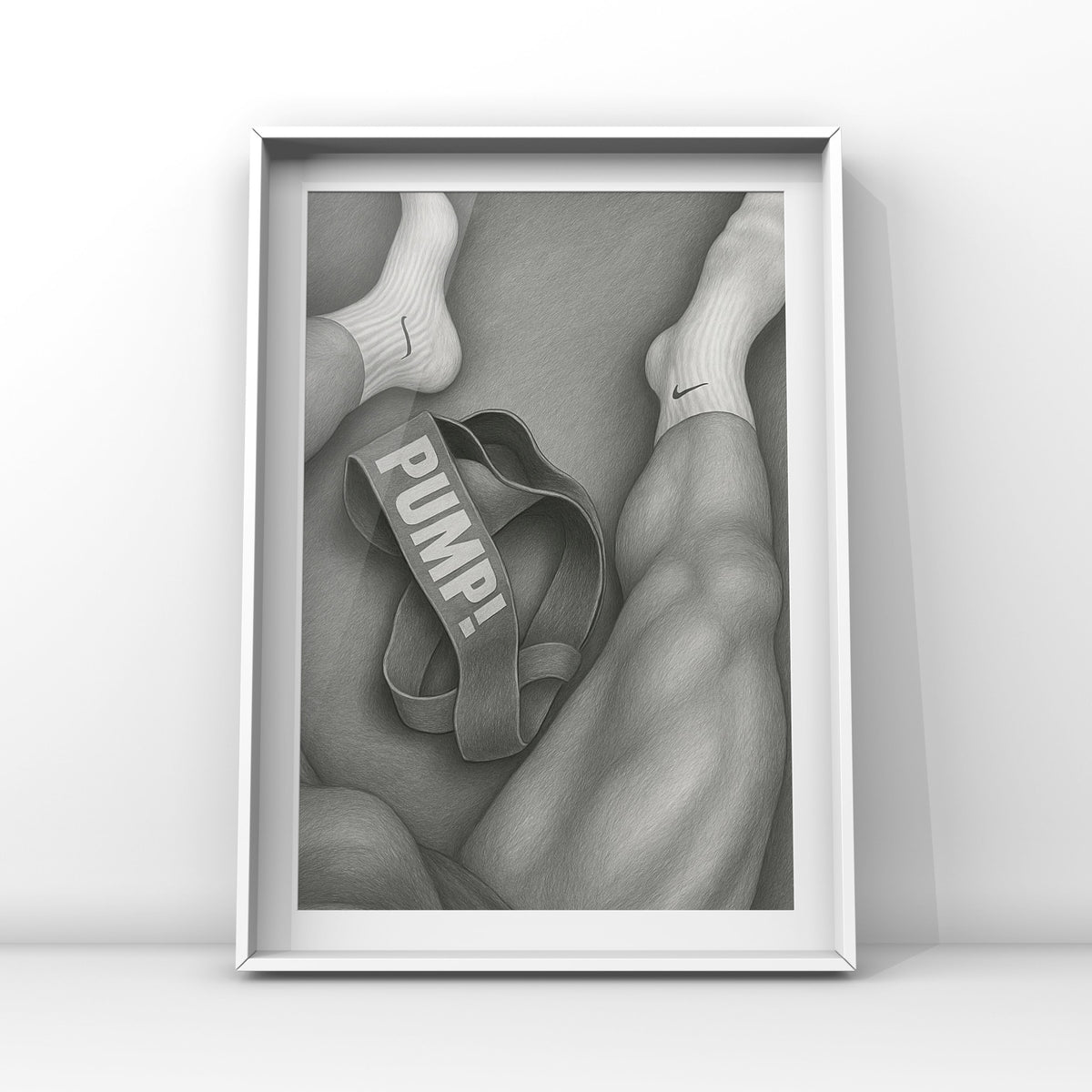 White Socks & Jockstrap, 18+ Men's Art Print wall art print from JMH Prints