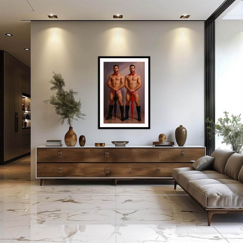 Men with Umbrellas — Queer Art Print