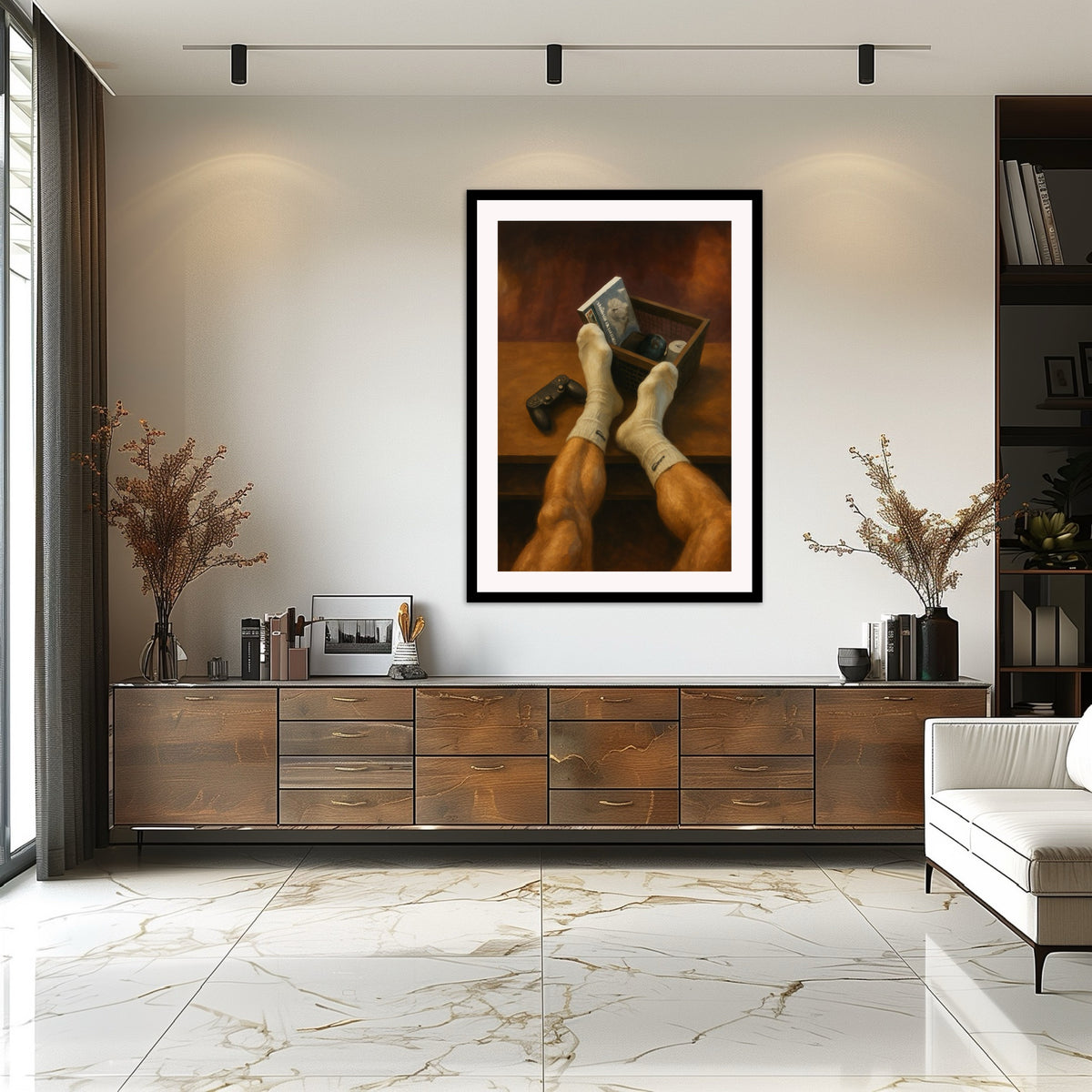White Socks — Male Figure Art Print