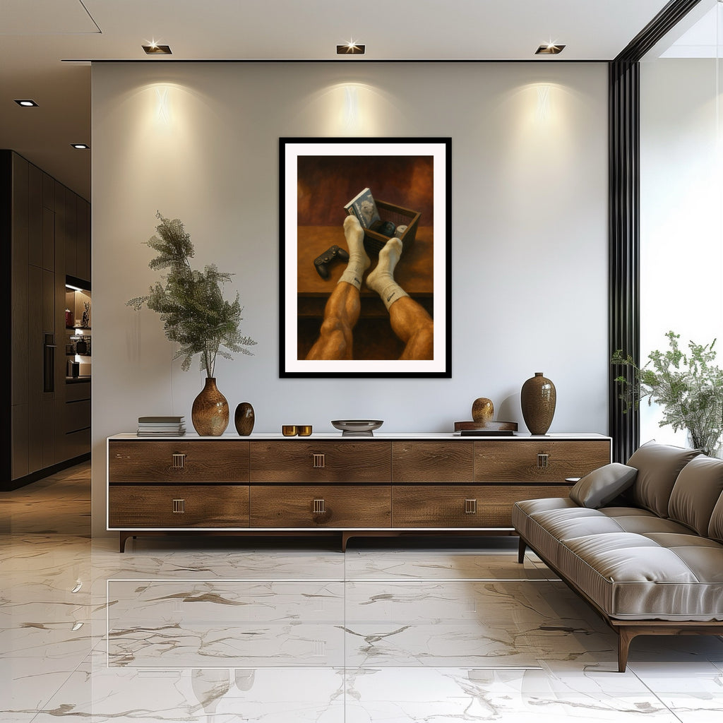 White Socks — Male Figure Art Print