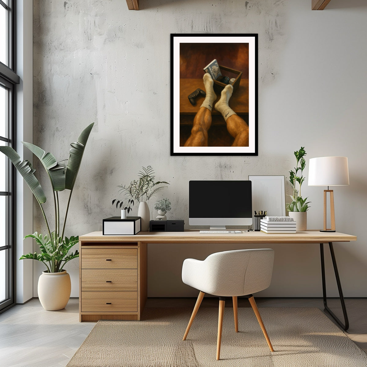 White Socks — Male Figure Art Print