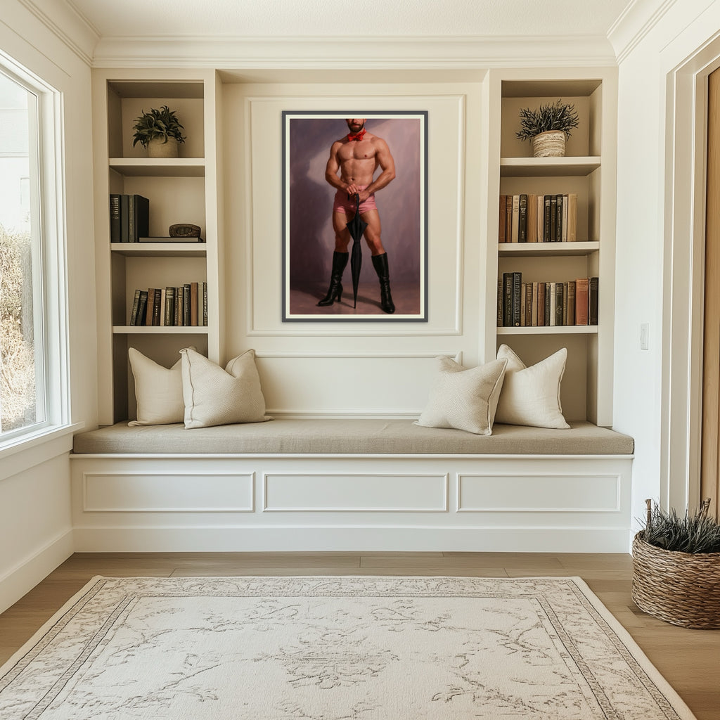 Umbrella Man — 18+ Men's Art Print