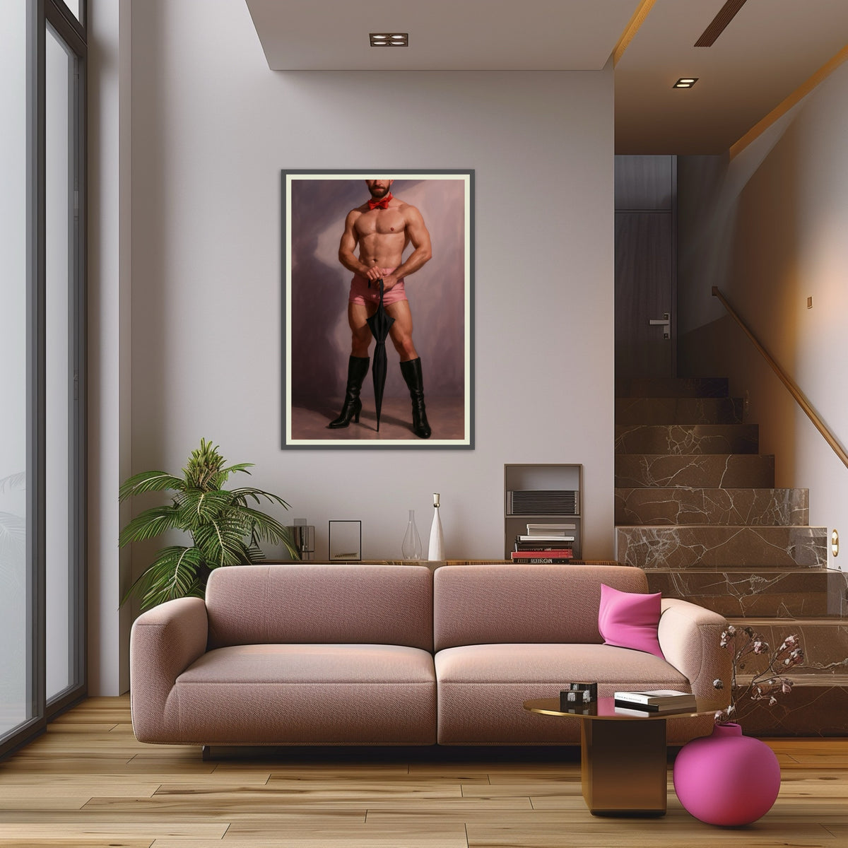 Umbrella Man — 18+ Men's Art Print